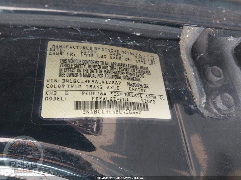 2008 NISSAN VERSA 1.8 SL — фото 9