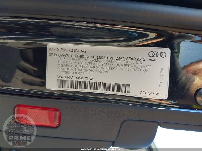 2018 AUDI A4 2.0T PREMIUM/2.0T TECH PREMIUM — фото 9
