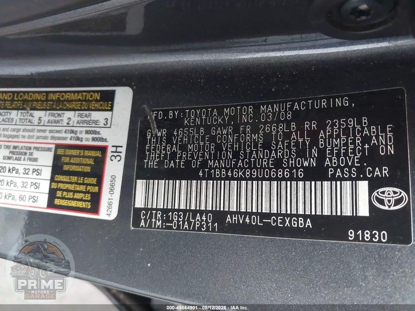 2009 TOYOTA CAMRY HYBRID — фото 9