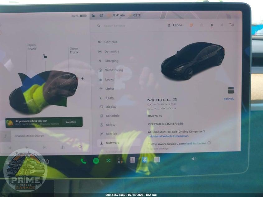2021 TESLA MODEL 3 LONG RANGE DUAL MOTOR ALL-WHEEL DRIVE — фото 7
