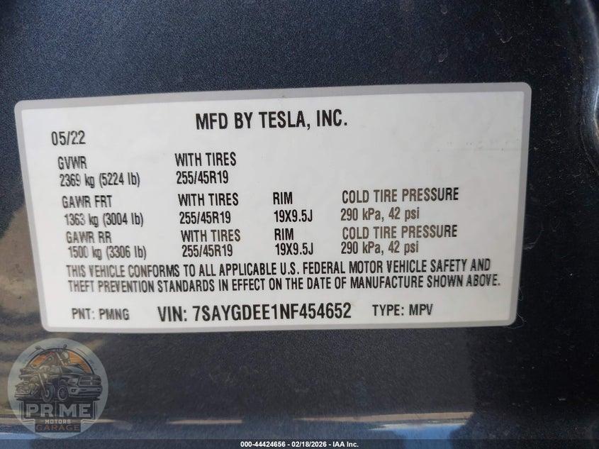 2022 TESLA MODEL Y LONG RANGE DUAL MOTOR ALL-WHEEL DRIVE — фото 9