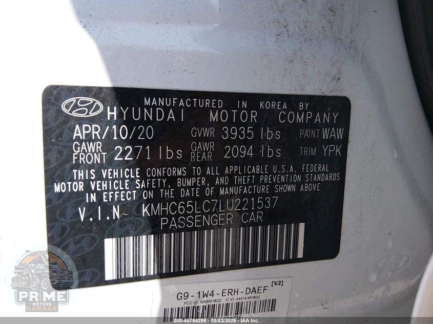 2020 HYUNDAI IONIQ HYBRID BLUE — фото 9
