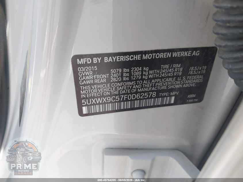 2015 BMW X3 XDRIVE28I — фото 9