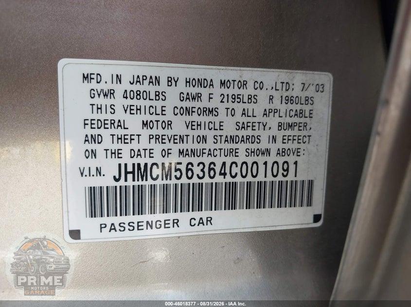 2004 HONDA ACCORD 2.4 LX — фото 9