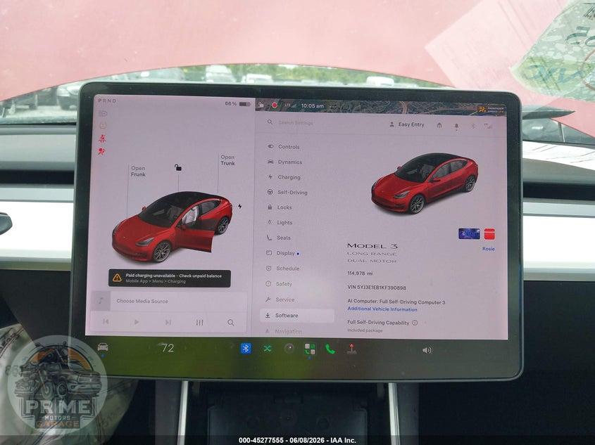 2019 TESLA MODEL 3 LONG RANGE/PERFORMANCE — фото 7