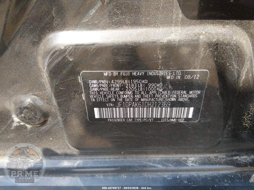 2013 SUBARU IMPREZA 2.0I LIMITED — фото 9