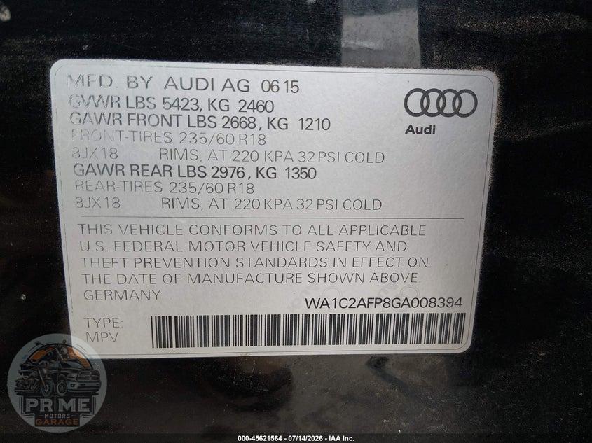 2016 AUDI Q5 2.0T PREMIUM — фото 9