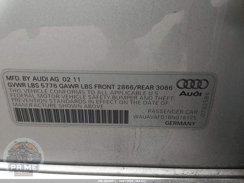 2011 AUDI A8 4.2 (TIPTRONIC) — фото 9