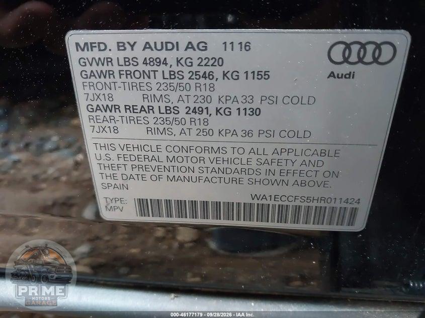 2017 AUDI Q3 2.0T PREMIUM — фото 9