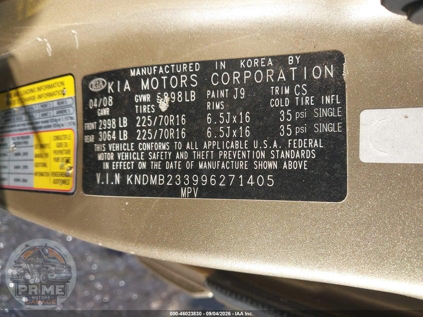 2009 KIA SEDONA LX — фото 9
