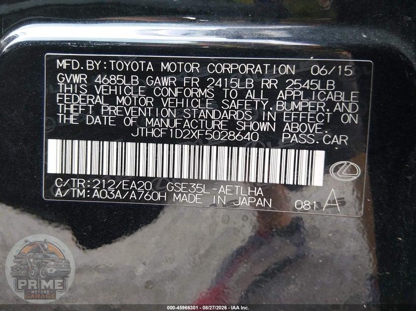 2015 LEXUS IS 250 — фото 9
