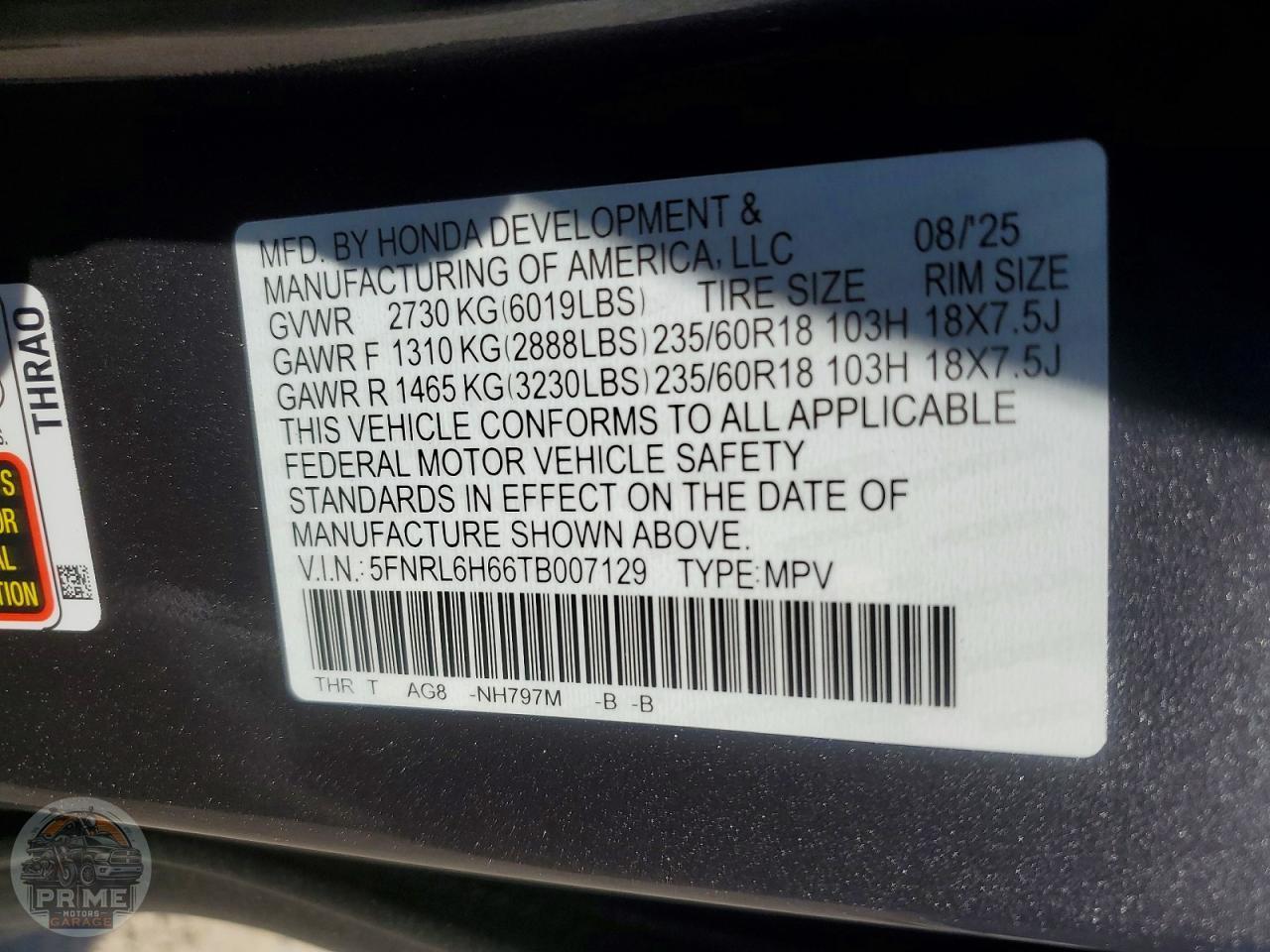 2026 HONDA ODYSSEY — фото 13