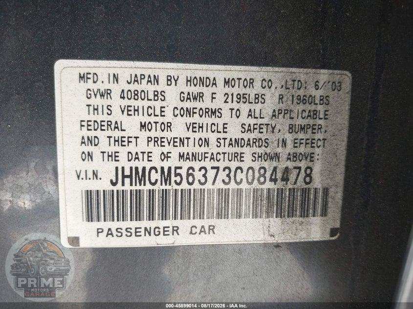 2003 HONDA ACCORD 2.4 LX — фото 9