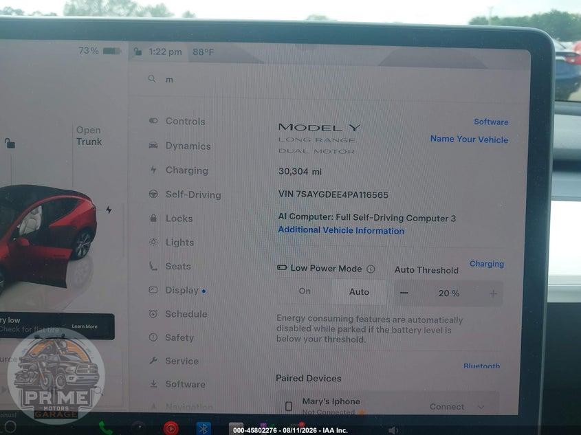 2023 TESLA MODEL Y AWD/LONG RANGE DUAL MOTOR ALL-WHEEL DRIVE — фото 7