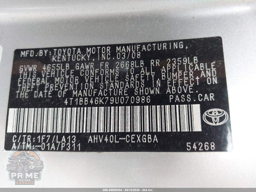 2009 TOYOTA CAMRY HYBRID — фото 9