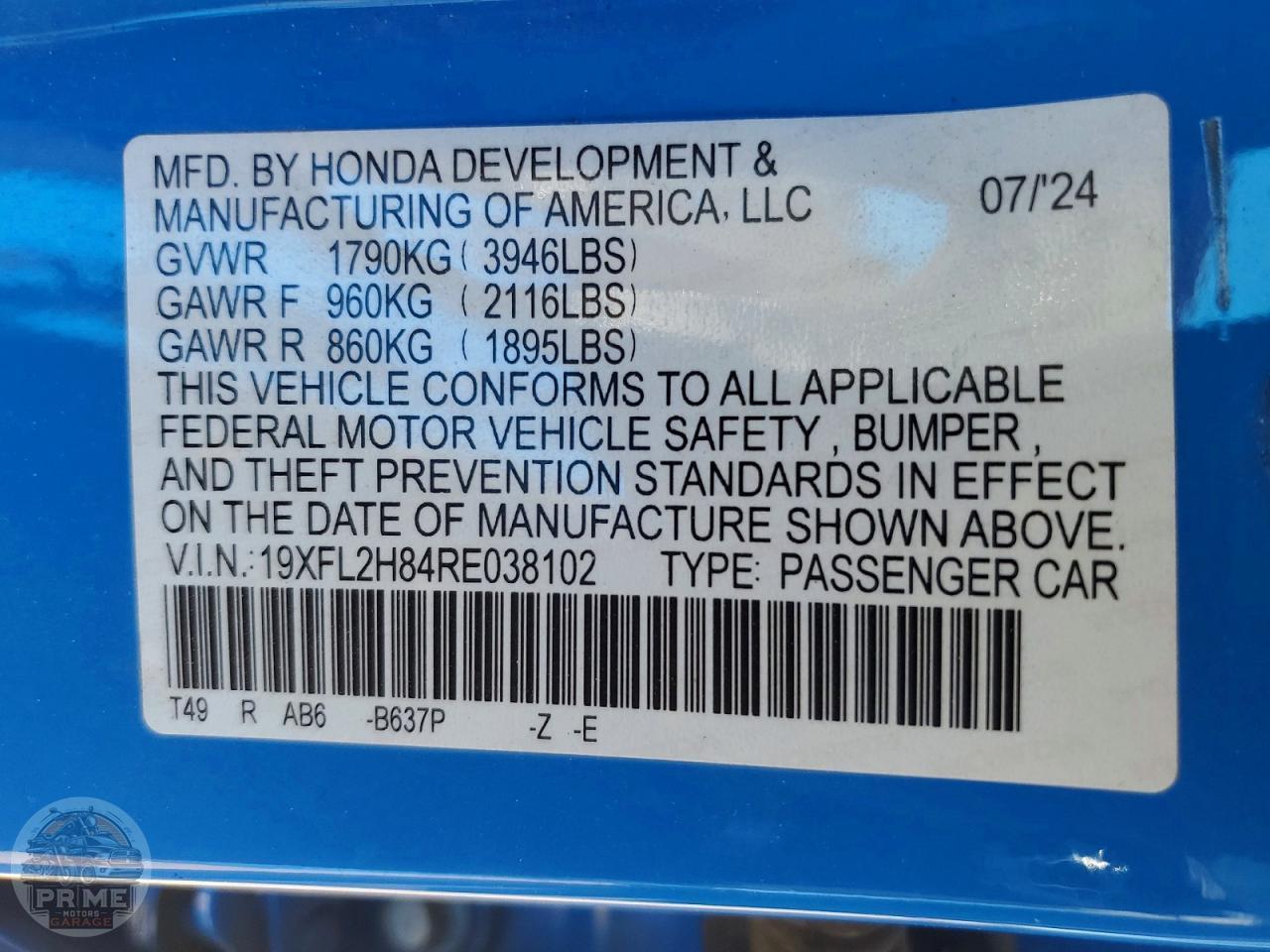 2024 HONDA CIVIC — фото 12