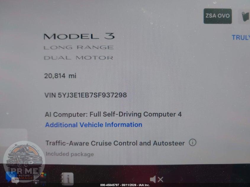 2025 TESLA MODEL 3 LONG RANGE ALL-WHEEL DRIVE — фото 15
