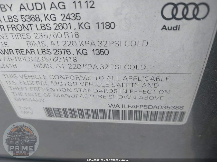 2013 AUDI Q5 2.0T PREMIUM — фото 9