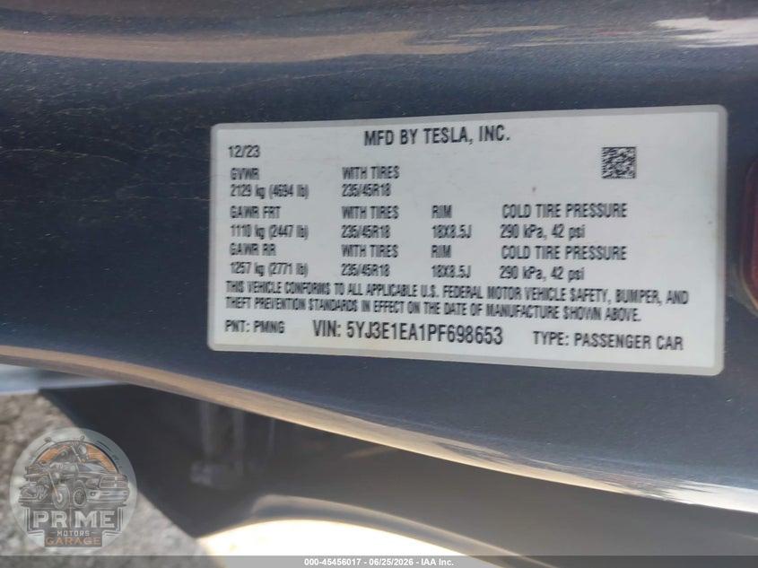 2023 TESLA MODEL 3 REAR-WHEEL DRIVE — фото 9