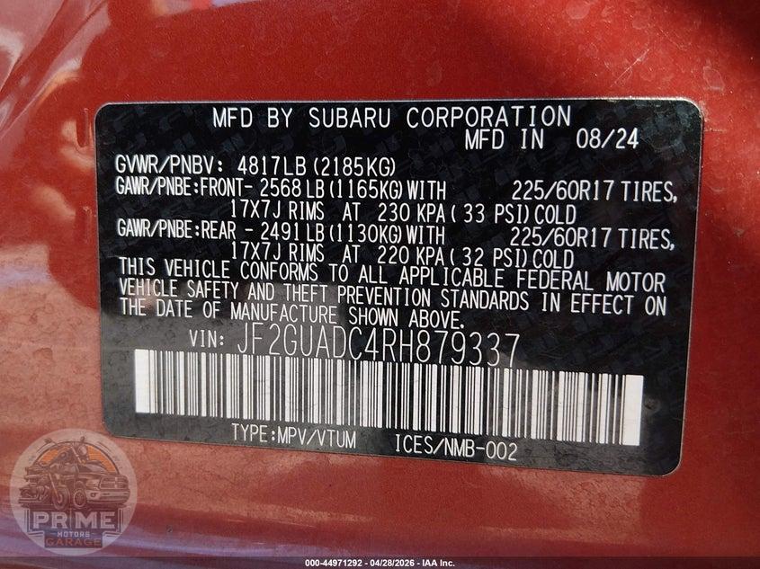 2024 SUBARU CROSSTREK PREMIUM — фото 9
