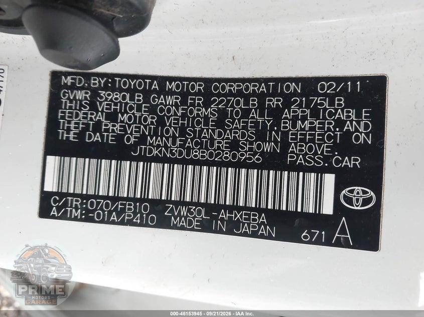 2011 TOYOTA PRIUS TWO — фото 9