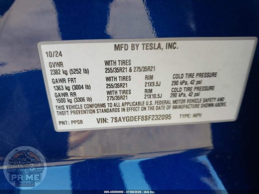2025 TESLA MODEL Y PERFORMANCE DUAL MOTOR ALL-WHEEL DRIVE — фото 9