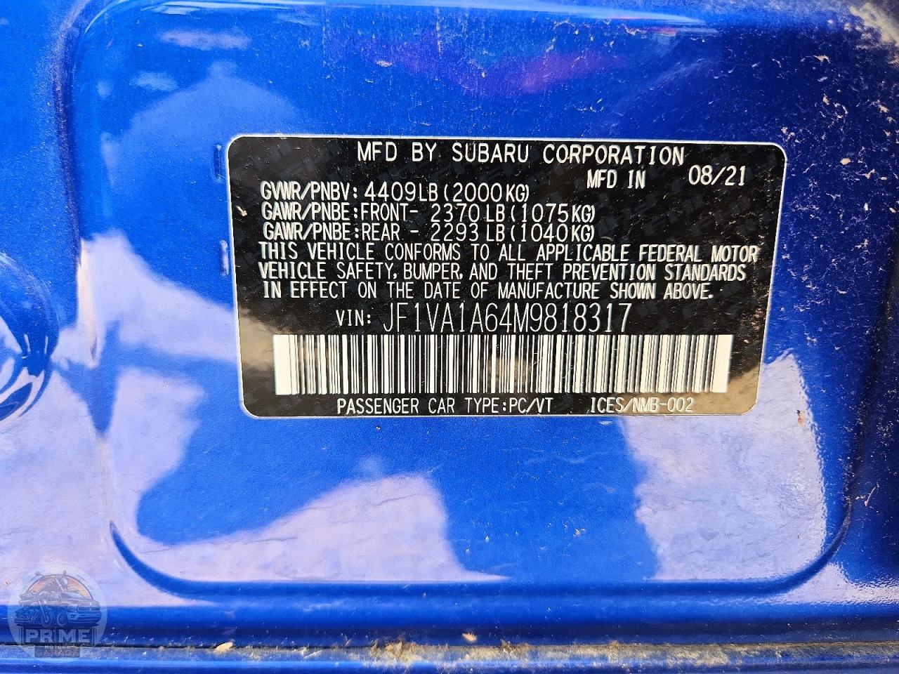 2021 SUBARU WR X — фото 23
