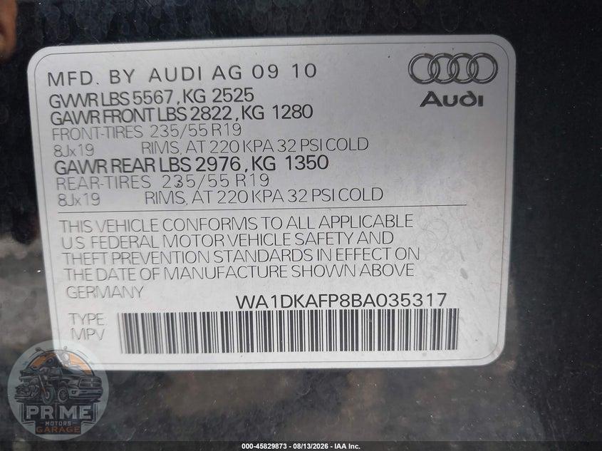 2011 AUDI Q5 3.2 PREMIUM PLUS — фото 9