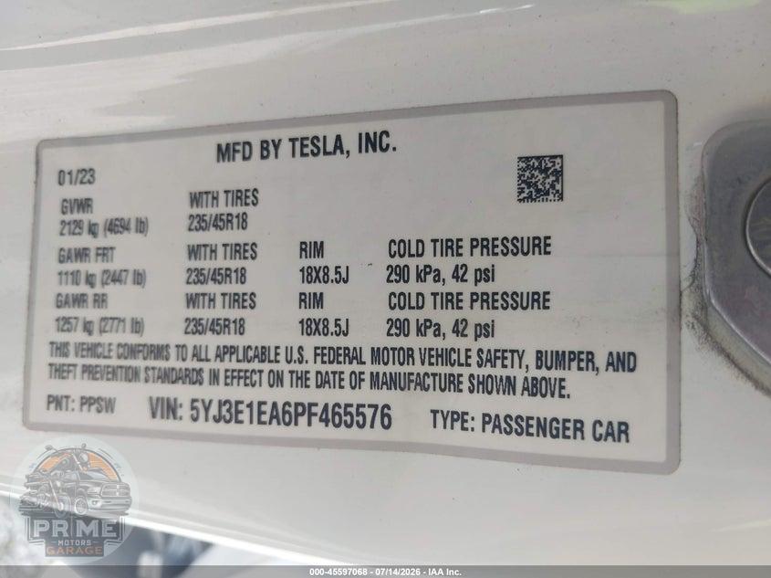 2023 TESLA MODEL 3 REAR-WHEEL DRIVE — фото 9