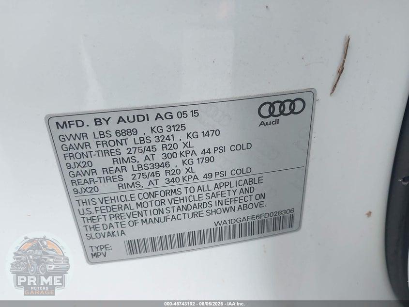 2015 AUDI Q7 3.0T S LINE PRESTIGE — фото 9