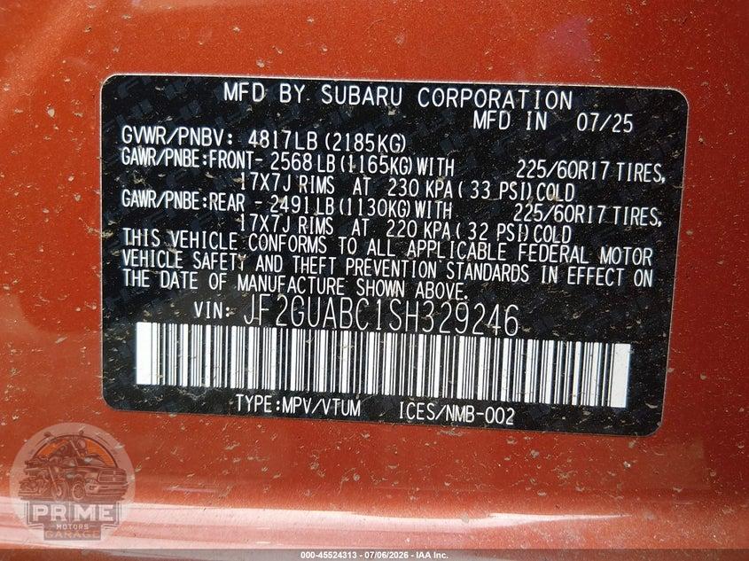 2025 SUBARU CROSSTREK — фото 9