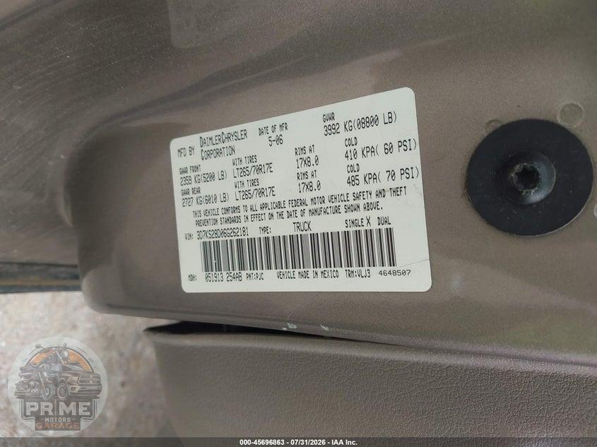 2006 DODGE RAM 2500 LARAMIE — фото 9