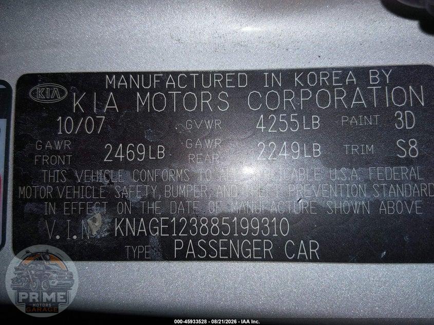 2008 KIA OPTIMA LX — фото 9