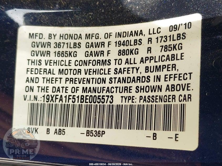 2011 HONDA CIVIC LX — фото 9