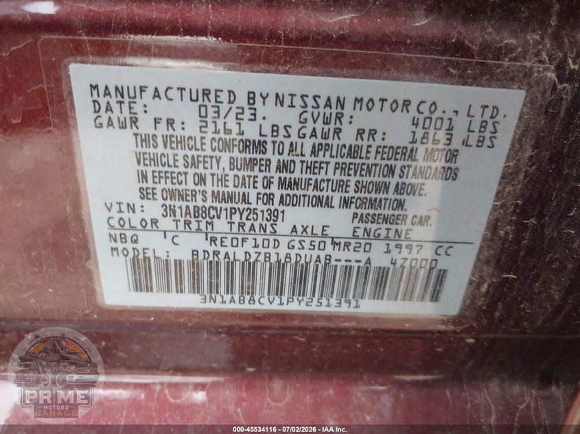 2023 NISSAN SENTRA SV XTRONIC CVT — фото 9