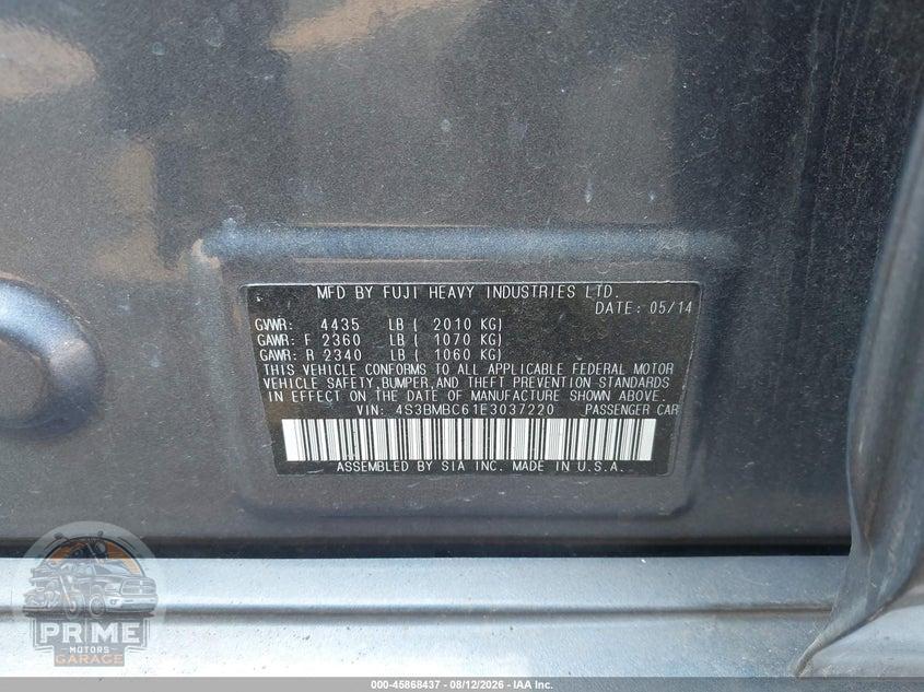 2014 SUBARU LEGACY 2.5I PREMIUM — фото 9