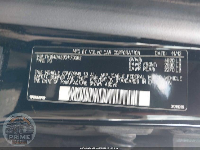 2013 VOLVO S80 3.2L/3.2L PLATINUM/3.2L PREMIER PLUS — фото 9
