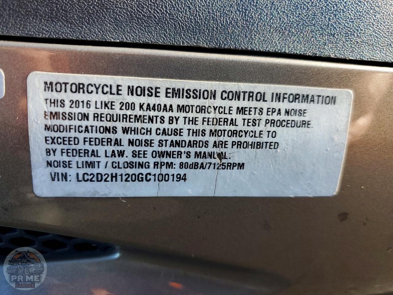 2016 KYMCO USA INC LIKE — фото 37
