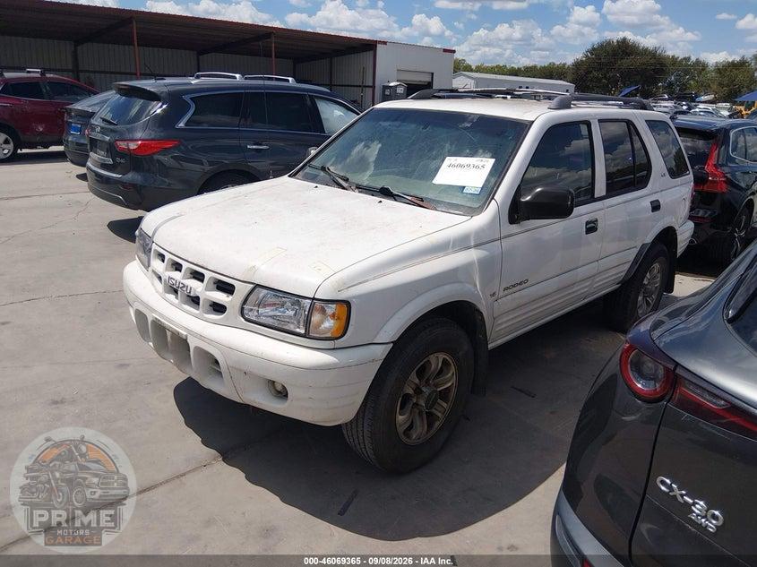 2001 ISUZU RODEO LS 3.2L V6/LSE 3.2L V6/S 3.2L V6 — фото 2