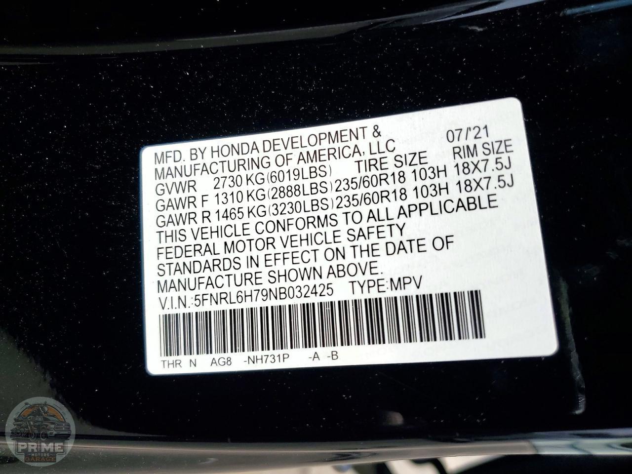 2022 HONDA ODYSSEY — фото 13