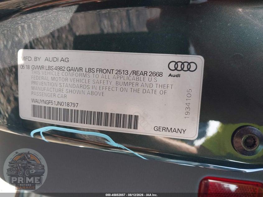 2018 AUDI A5 2.0T PREMIUM — фото 9