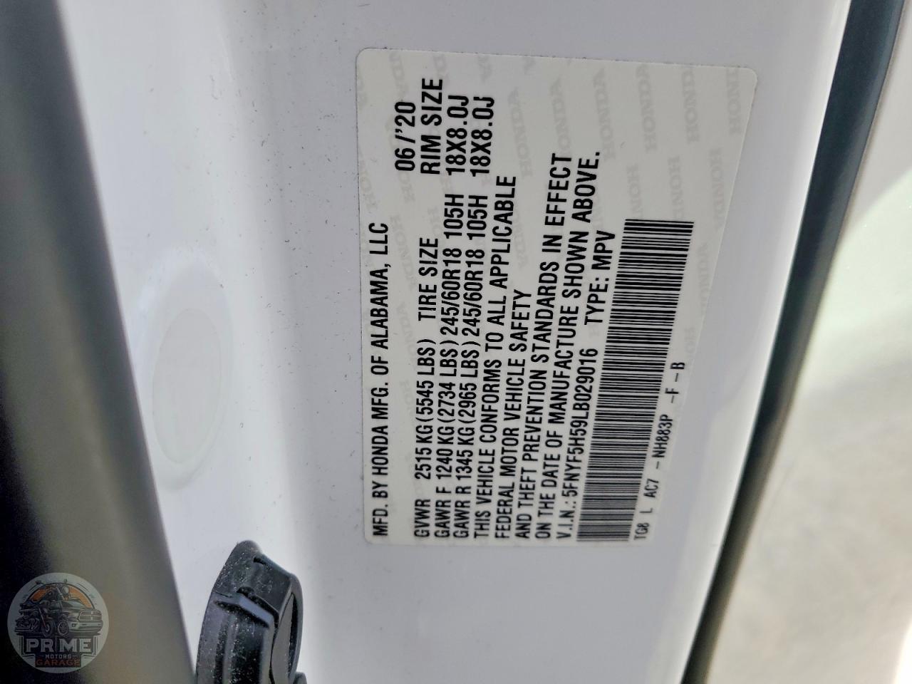 2020 HONDA PILOT — фото 13