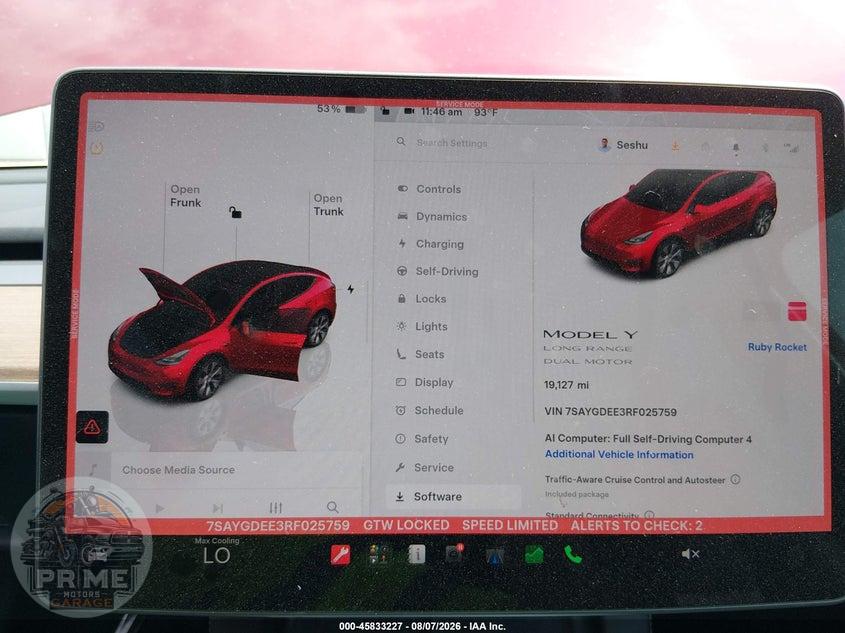 2024 TESLA MODEL Y LONG RANGE DUAL MOTOR ALL-WHEEL DRIVE — фото 7