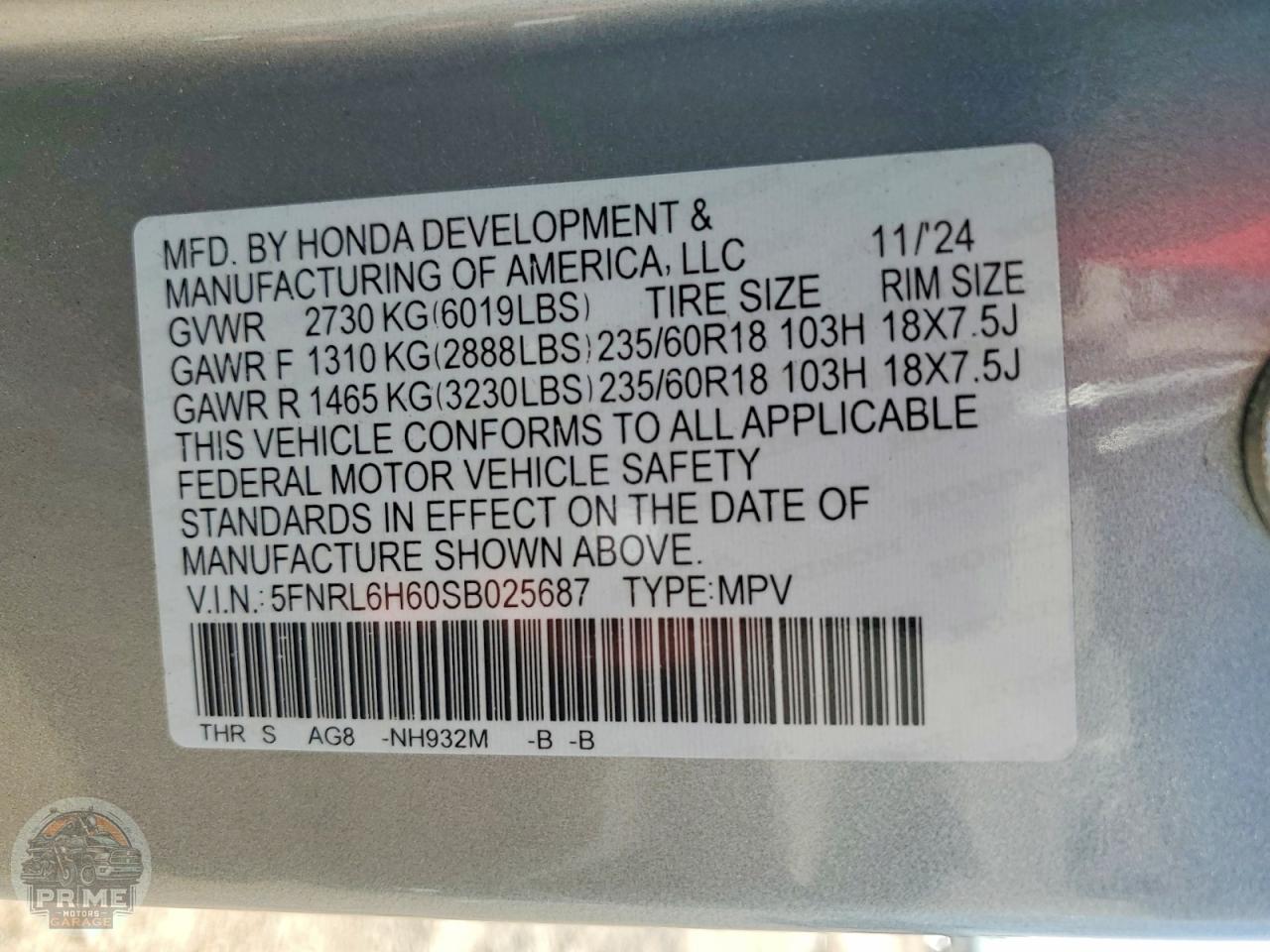 2025 HONDA ODYSSEY — фото 25