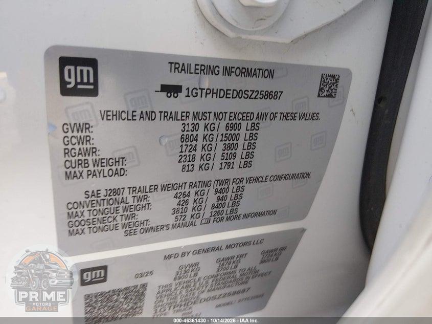 2025 GMC SIERRA 1500 2WD  SHORT BOX SLT — фото 9