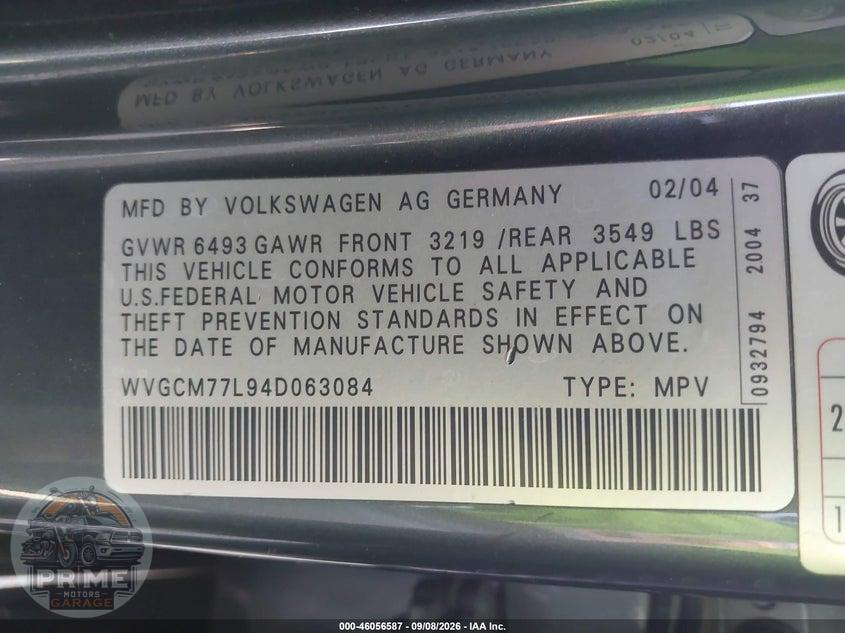 2004 VOLKSWAGEN TOUAREG V8 — фото 9