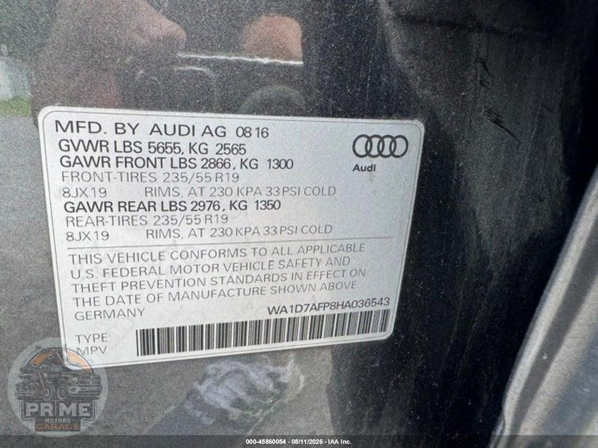 2017 AUDI Q5 3.0T PREMIUM PLUS — фото 9