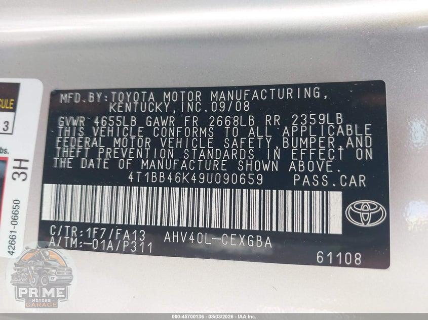 2009 TOYOTA CAMRY HYBRID — фото 9