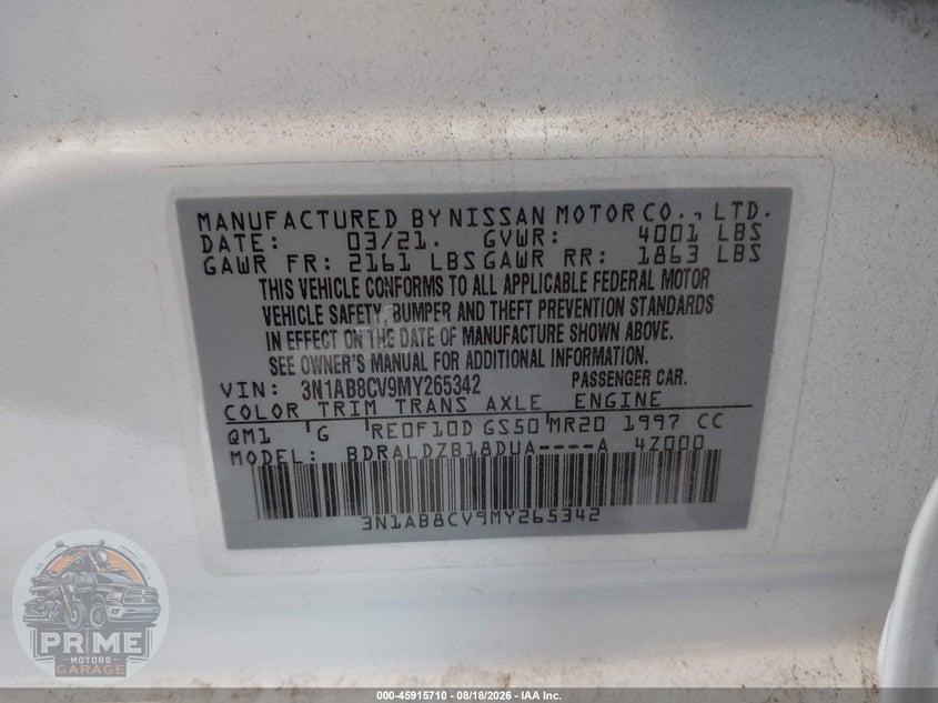 2021 NISSAN SENTRA SV XTRONIC CVT — фото 9