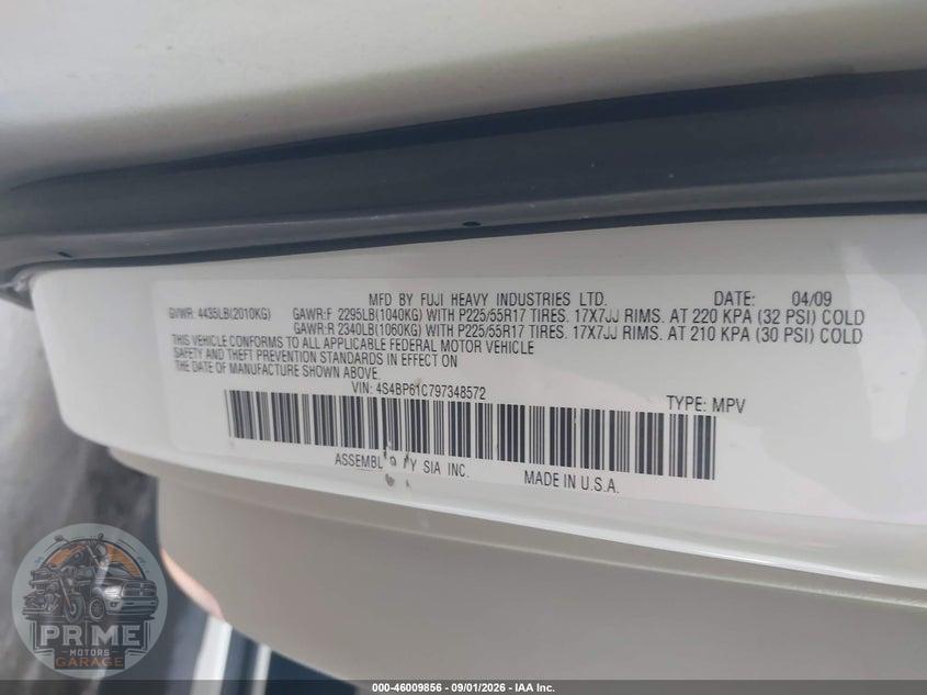 2009 SUBARU OUTBACK 2.5I — фото 9